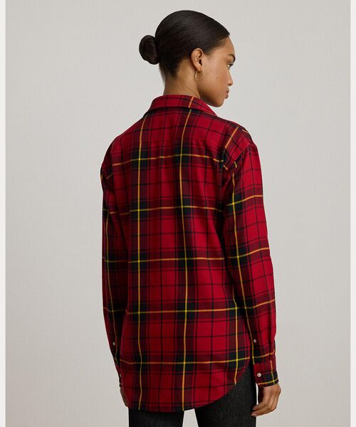 LAUREN RALPH LAUREN / ローレン ラルフ ローレン シャツ・ブラウス | リラックス フィット ビーデッドロゴ チェック シャツ | 詳細3