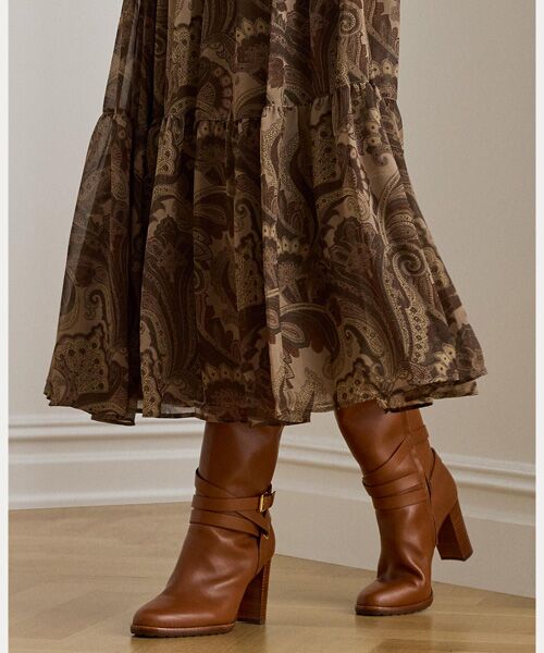 LAUREN RALPH LAUREN / ローレン ラルフ ローレン ロング・マキシ丈スカート | ペイズリー シフォン ティアード スカート | 詳細4