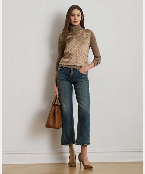 LAUREN RALPH LAUREN / ローレン ラルフ ローレン ニット・セーター | ジオプリント ウールブレンド タートルネック セーター | 詳細2