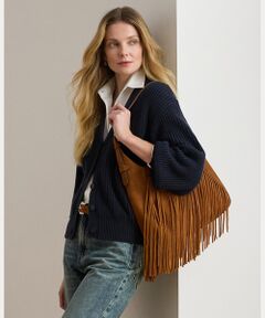 LAUREN RALPH LAUREN / ローレン ラルフ ローレン カーディガン・ボレロ | リブ ウールブレンド Vネック カーディガン