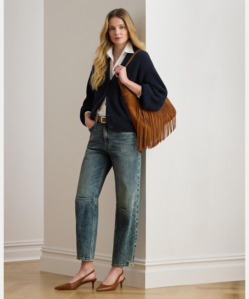 LAUREN RALPH LAUREN / ローレン ラルフ ローレン カーディガン・ボレロ | リブ ウールブレンド Vネック カーディガン | 詳細2