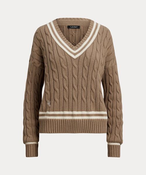 LAUREN RALPH LAUREN / ローレン ラルフ ローレン ニット・セーター | ケーブルニット コットン クリケット セーター | 詳細1