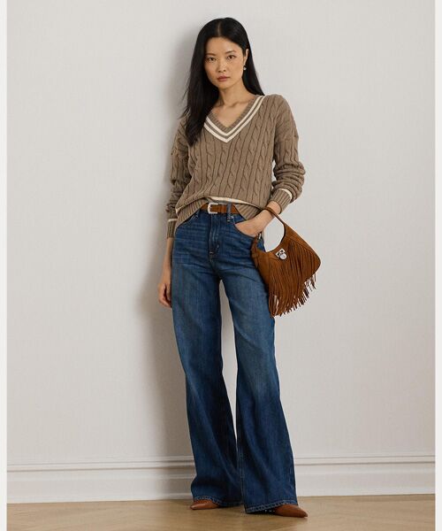 LAUREN RALPH LAUREN / ローレン ラルフ ローレン ニット・セーター | ケーブルニット コットン クリケット セーター | 詳細2