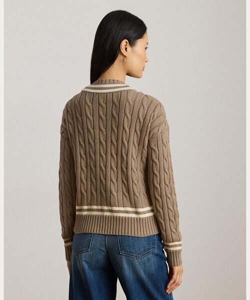 LAUREN RALPH LAUREN / ローレン ラルフ ローレン ニット・セーター | ケーブルニット コットン クリケット セーター | 詳細3