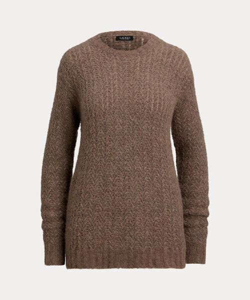 LAUREN RALPH LAUREN / ローレン ラルフ ローレン ニット・セーター | ヘリンボーン オーバーサイズ セーター | 詳細1