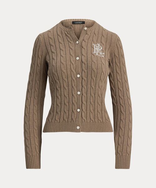 LAUREN RALPH LAUREN / ローレン ラルフ ローレン カーディガン・ボレロ | ケーブルニット コットン カーディガン | 詳細1