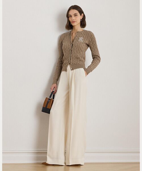 LAUREN RALPH LAUREN / ローレン ラルフ ローレン カーディガン・ボレロ | ケーブルニット コットン カーディガン | 詳細2