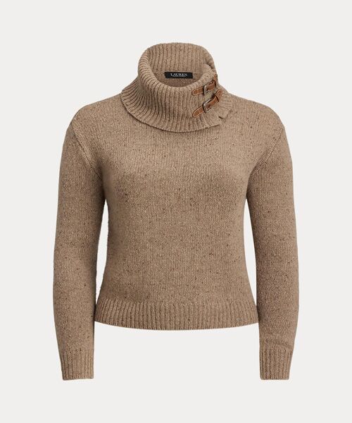 LAUREN RALPH LAUREN / ローレン ラルフ ローレン ニット・セーター | バックルトリム メランジ タートルネック セーター | 詳細1
