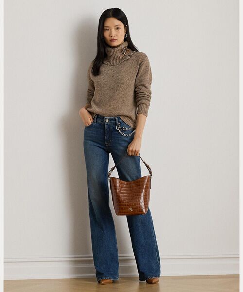 LAUREN RALPH LAUREN / ローレン ラルフ ローレン ニット・セーター | バックルトリム メランジ タートルネック セーター | 詳細2