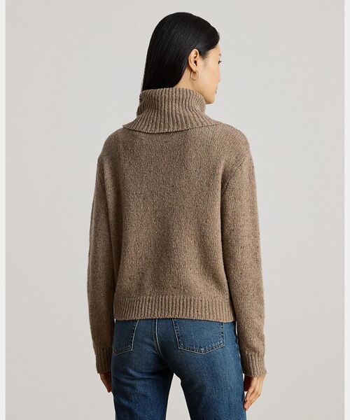 LAUREN RALPH LAUREN / ローレン ラルフ ローレン ニット・セーター | バックルトリム メランジ タートルネック セーター | 詳細3