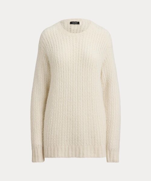 LAUREN RALPH LAUREN / ローレン ラルフ ローレン ニット・セーター | ヘリンボーン オーバーサイズ セーター | 詳細1