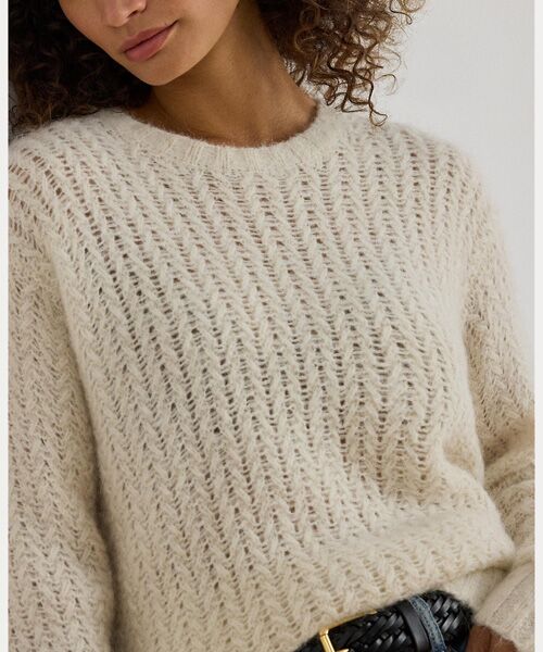 LAUREN RALPH LAUREN / ローレン ラルフ ローレン ニット・セーター | ヘリンボーン オーバーサイズ セーター | 詳細4