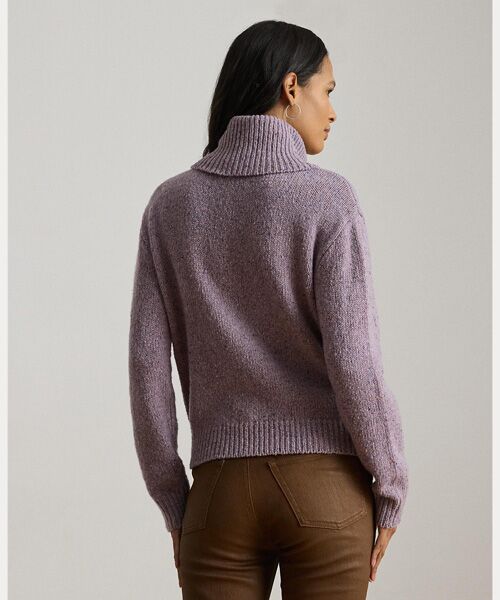 LAUREN RALPH LAUREN / ローレン ラルフ ローレン ニット・セーター | バックルトリム メランジ タートルネック セーター | 詳細3