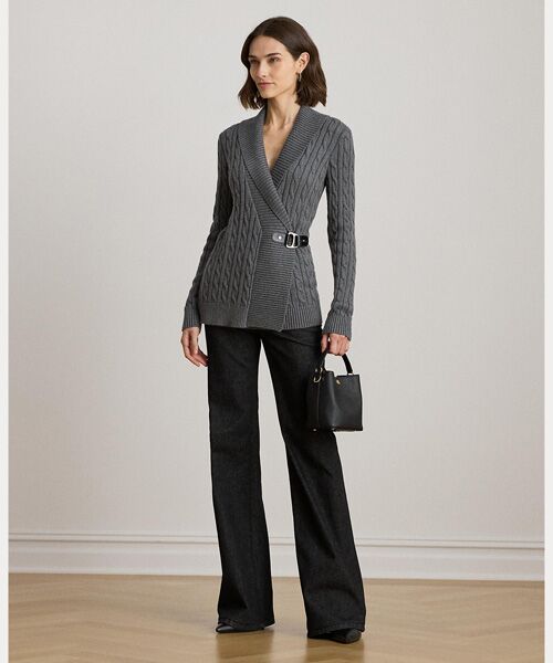 LAUREN RALPH LAUREN / ローレン ラルフ ローレン ニット・セーター | バックルド コットン セーター | 詳細2