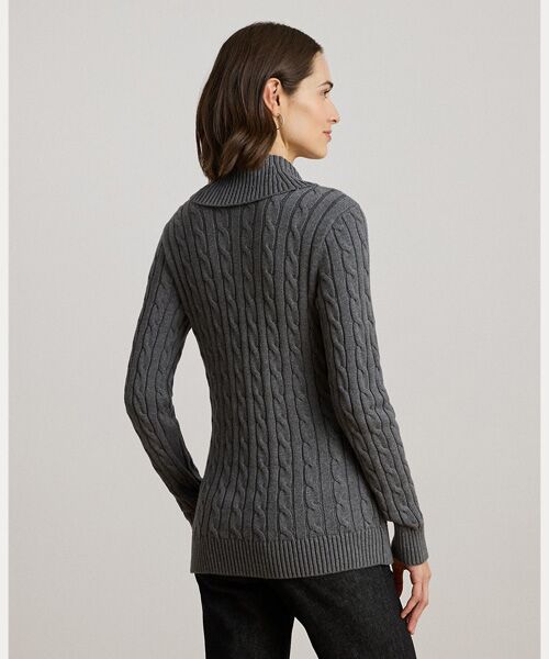 LAUREN RALPH LAUREN / ローレン ラルフ ローレン ニット・セーター | バックルド コットン セーター | 詳細3