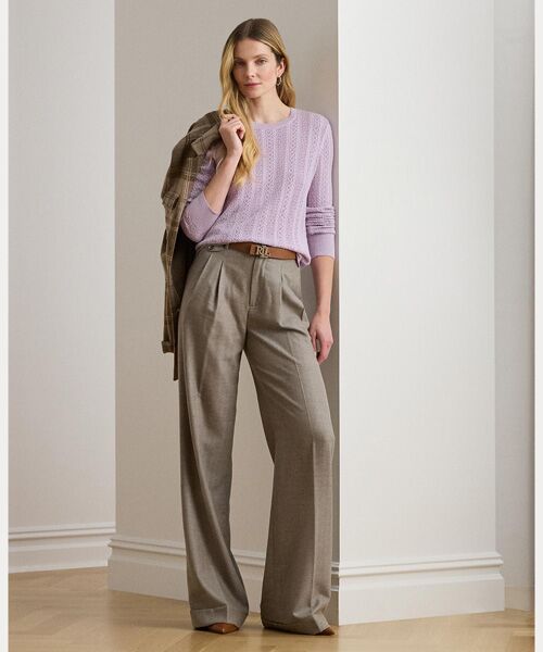 LAUREN RALPH LAUREN / ローレン ラルフ ローレン ニット・セーター | ポインテールニット コットンブレンド セーター | 詳細2