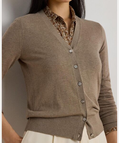 LAUREN RALPH LAUREN / ローレン ラルフ ローレン カーディガン・ボレロ | コットンモダール カーディガン セーター | 詳細4