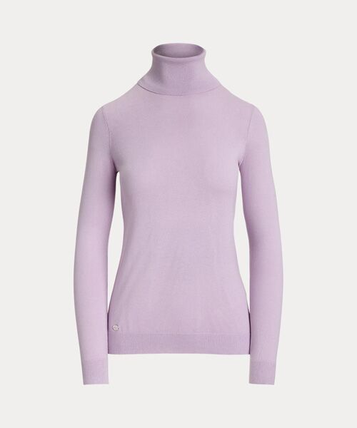 LAUREN RALPH LAUREN / ローレン ラルフ ローレン ニット・セーター | シルクブレンド タートルネック セーター | 詳細1