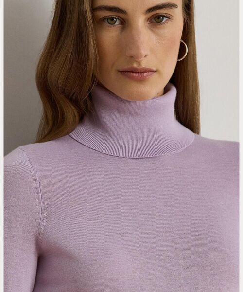 LAUREN RALPH LAUREN / ローレン ラルフ ローレン ニット・セーター | シルクブレンド タートルネック セーター | 詳細4