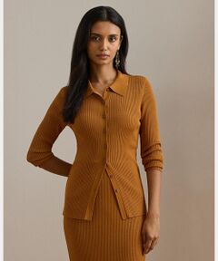 LAUREN RALPH LAUREN / ローレン ラルフ ローレン カーディガン・ボレロ | リブニット ロングスリーブ Polo カーディガン