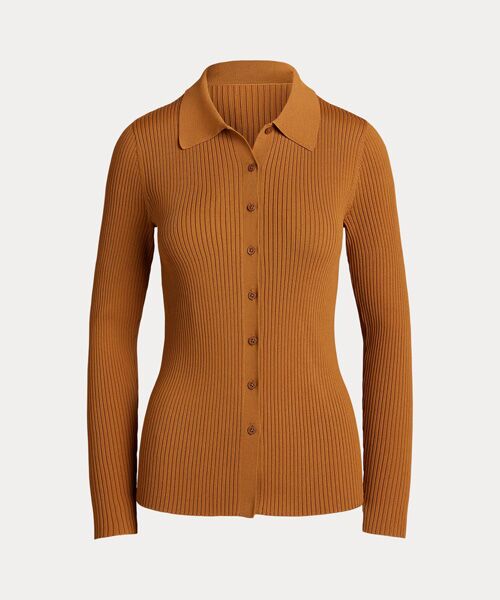 LAUREN RALPH LAUREN / ローレン ラルフ ローレン カーディガン・ボレロ | リブニット ロングスリーブ Polo カーディガン | 詳細1