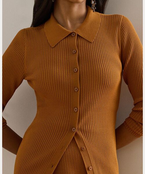 LAUREN RALPH LAUREN / ローレン ラルフ ローレン カーディガン・ボレロ | リブニット ロングスリーブ Polo カーディガン | 詳細4