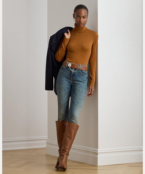 LAUREN RALPH LAUREN / ローレン ラルフ ローレン ニット・セーター | シルクブレンド タートルネック セーター | 詳細2