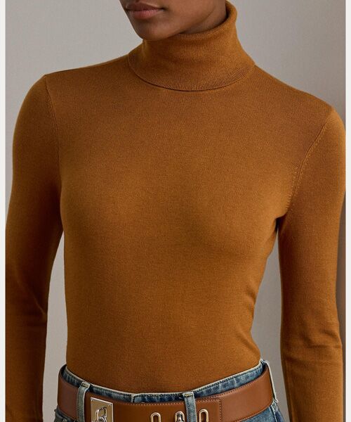 LAUREN RALPH LAUREN / ローレン ラルフ ローレン ニット・セーター | シルクブレンド タートルネック セーター | 詳細4