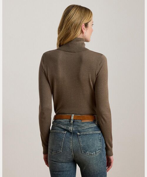 LAUREN RALPH LAUREN / ローレン ラルフ ローレン ニット・セーター | シルクブレンド タートルネック セーター | 詳細3