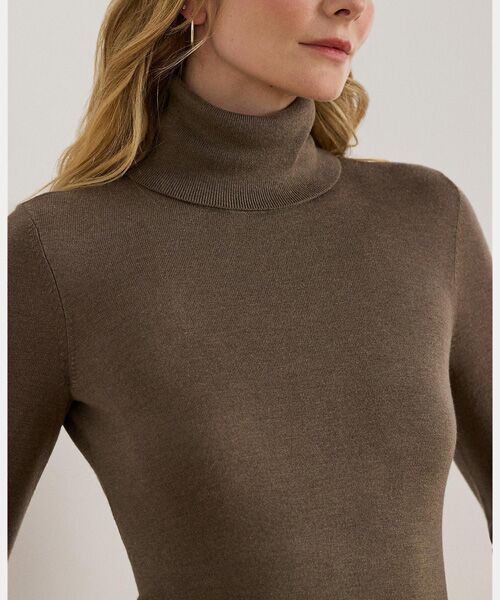 LAUREN RALPH LAUREN / ローレン ラルフ ローレン ニット・セーター | シルクブレンド タートルネック セーター | 詳細4