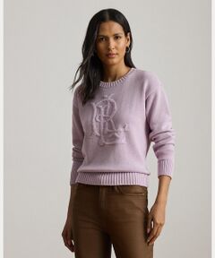 LAUREN RALPH LAUREN / ローレン ラルフ ローレン ニット・セーター | エンブロイダリーロゴ コームド コットン セーター