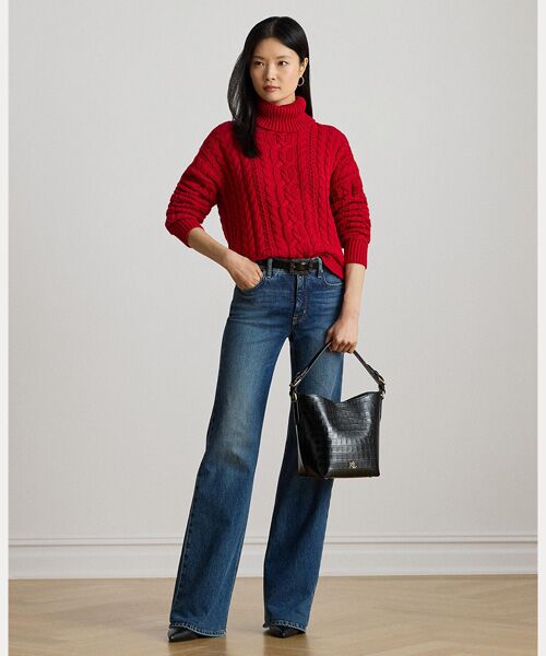 LAUREN RALPH LAUREN / ローレン ラルフ ローレン ニット・セーター | ケーブルニット タートルネック セーター | 詳細2