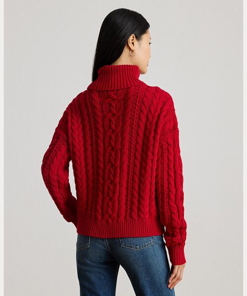 LAUREN RALPH LAUREN / ローレン ラルフ ローレン ニット・セーター | ケーブルニット タートルネック セーター | 詳細3