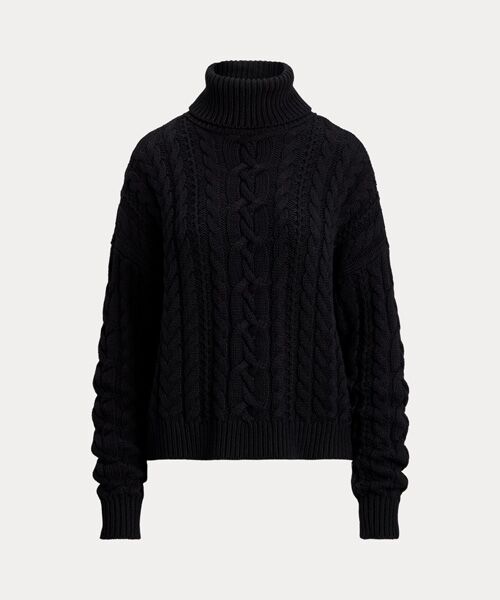 LAUREN RALPH LAUREN / ローレン ラルフ ローレン ニット・セーター | ケーブルニット タートルネック セーター | 詳細1