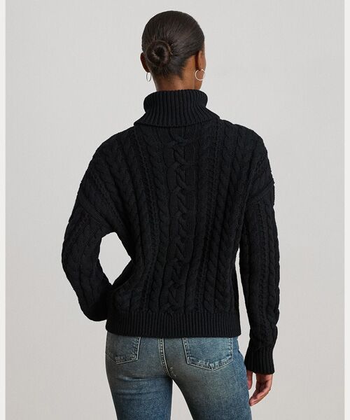LAUREN RALPH LAUREN / ローレン ラルフ ローレン ニット・セーター | ケーブルニット タートルネック セーター | 詳細3