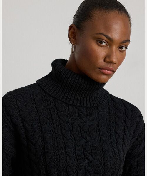 LAUREN RALPH LAUREN / ローレン ラルフ ローレン ニット・セーター | ケーブルニット タートルネック セーター | 詳細4