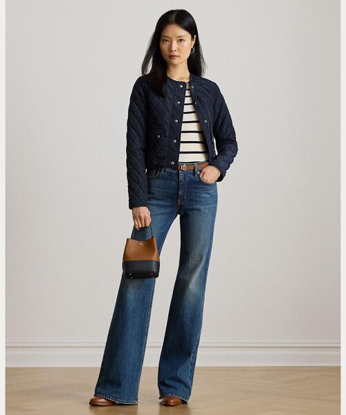 LAUREN RALPH LAUREN / ローレン ラルフ ローレン ニット・セーター | ストライプド リブニット クルーネック セーター | 詳細2