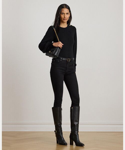 LAUREN RALPH LAUREN / ローレン ラルフ ローレン ニット・セーター | ボタントリム パフスリーブ セーター | 詳細2