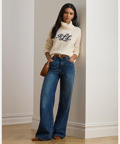 LAUREN RALPH LAUREN / ローレン ラルフ ローレン ニット・セーター | ロゴ カシミヤ タートルネック セーター | 詳細2