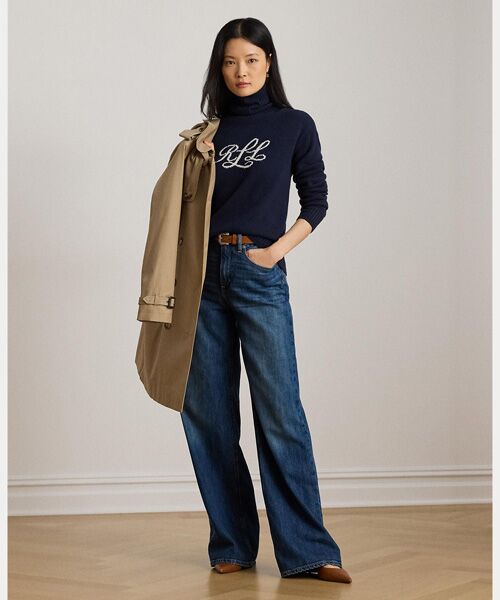 LAUREN RALPH LAUREN / ローレン ラルフ ローレン ニット・セーター | ロゴ カシミヤ タートルネック セーター | 詳細2