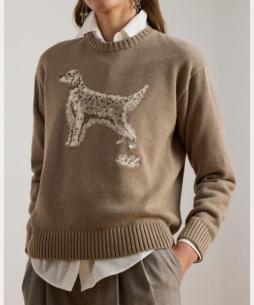 LAUREN RALPH LAUREN / ローレン ラルフ ローレン ニット・セーター | インターシャニット イングリッシュ セッター セーター | 詳細4