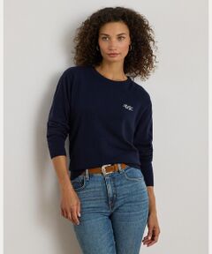 LAUREN RALPH LAUREN / ローレン ラルフ ローレン ニット・セーター | エンブロイダリー カシミヤ クルーネック セーター