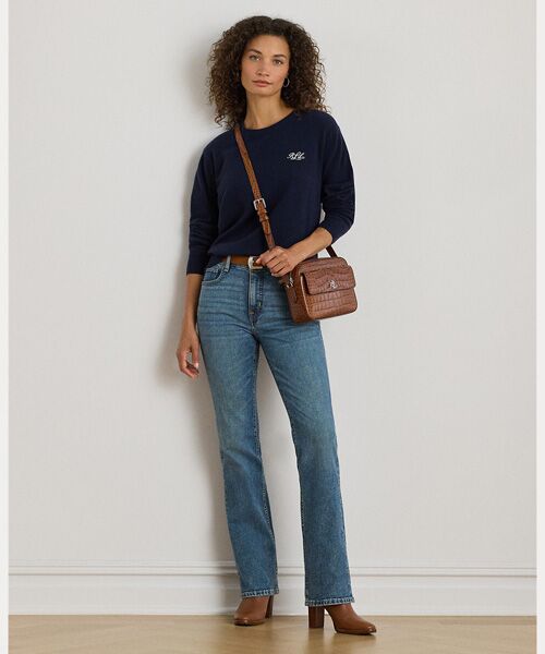 LAUREN RALPH LAUREN / ローレン ラルフ ローレン ニット・セーター | エンブロイダリー カシミヤ クルーネック セーター | 詳細2