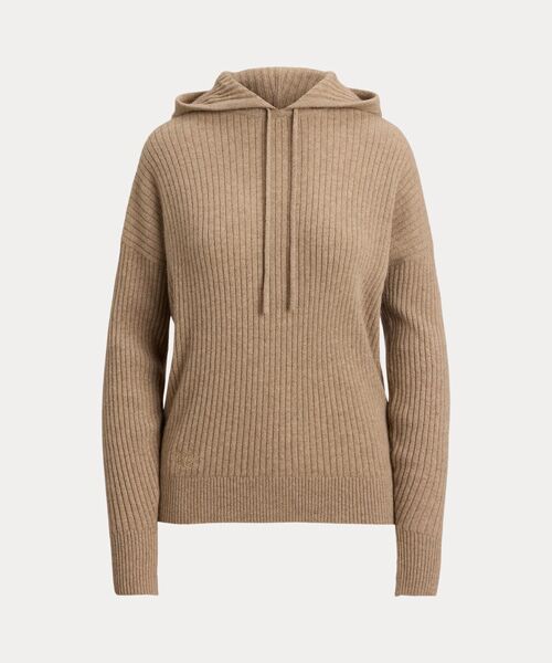 LAUREN RALPH LAUREN / ローレン ラルフ ローレン ニット・セーター | リブニット カシミヤ セーター フーディ | 詳細1