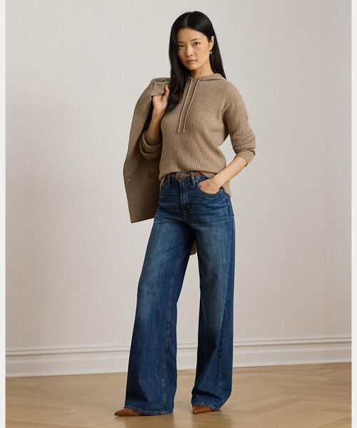 LAUREN RALPH LAUREN / ローレン ラルフ ローレン ニット・セーター | リブニット カシミヤ セーター フーディ | 詳細2