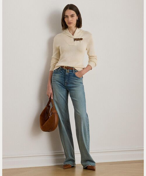 LAUREN RALPH LAUREN / ローレン ラルフ ローレン ニット・セーター | バックルトリム コットンブレンド セーター | 詳細2