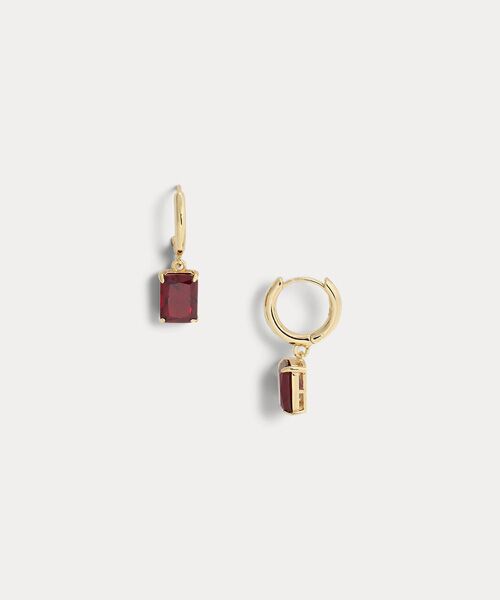 LAUREN RALPH LAUREN / ローレン ラルフ ローレン ピアス・イヤリング | ゴールドプレーテッド ストーン ドロップ ハギー イヤリング | 詳細1