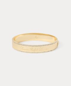 LAUREN RALPH LAUREN / ローレン ラルフ ローレン ブレスレット・バングル | ゴールドプレーテッド パヴェ ロゴ バングル