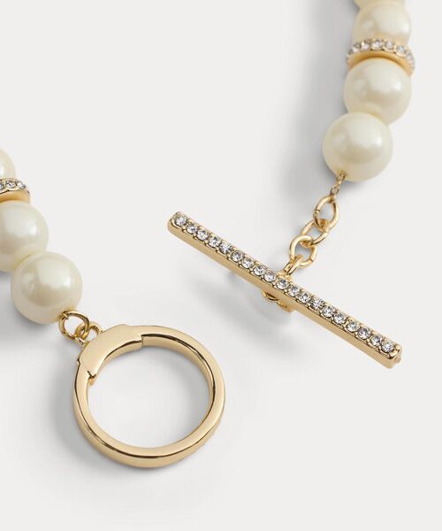 LAUREN RALPH LAUREN / ローレン ラルフ ローレン ブレスレット・バングル | パヴェ フェイクパール フレックス ブレスレット | 詳細1