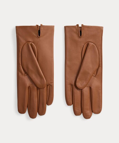 LAUREN RALPH LAUREN / ローレン ラルフ ローレン 手袋 | バックルトリム シープスキン テック グローブ | 詳細1